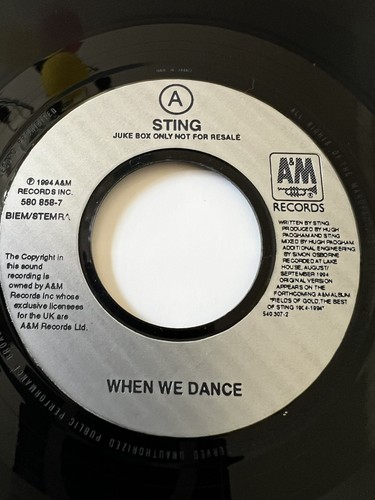 Sting when dance 1994 - sting, we