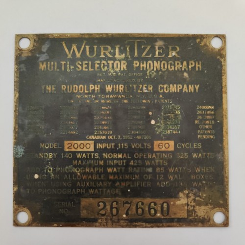 Jukebox wurlitzer 2000 - wurlitzer,