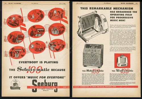 1949 seeburg m100 jukebox - 1949,